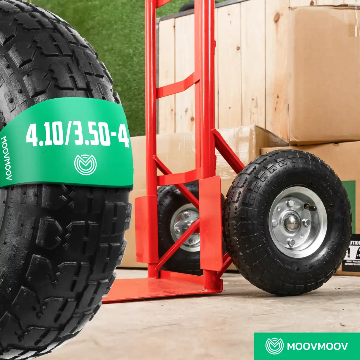 Ruota completa per carrello foro 16 mm