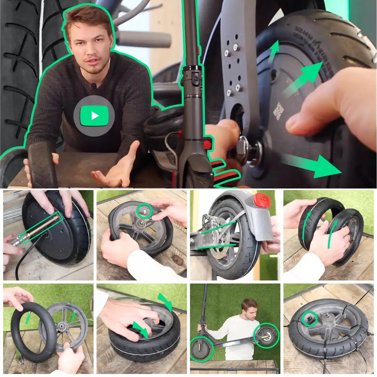 Ruota e camera d'aria kit v3