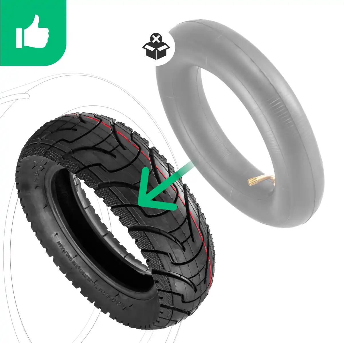 Ruota gonfiabile 10 x 3