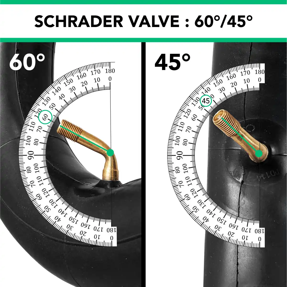 Ruota monopattino 10 pollici valvola piegata 255 80 10 3