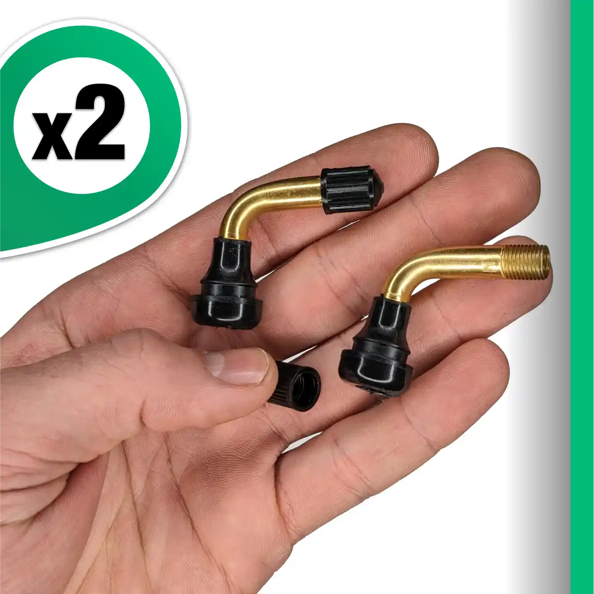 Valvola per pneumatici tubeless angolata