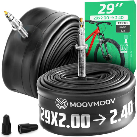 Chambre à air 29 pouces MoovMoov pour pneus de 29x2.00 à 29x2.40, valve Presta 40 mm