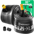 Chambre à air 16 pouces MoovMoov pour pneus de 16x1.25 à 16x1 5/8, valve Schrader 35 mm