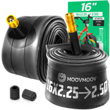 Chambre à air 16 pouces MoovMoov pour pneus de 16x2.25 à 16x2.50, valve Schrader 35 mm