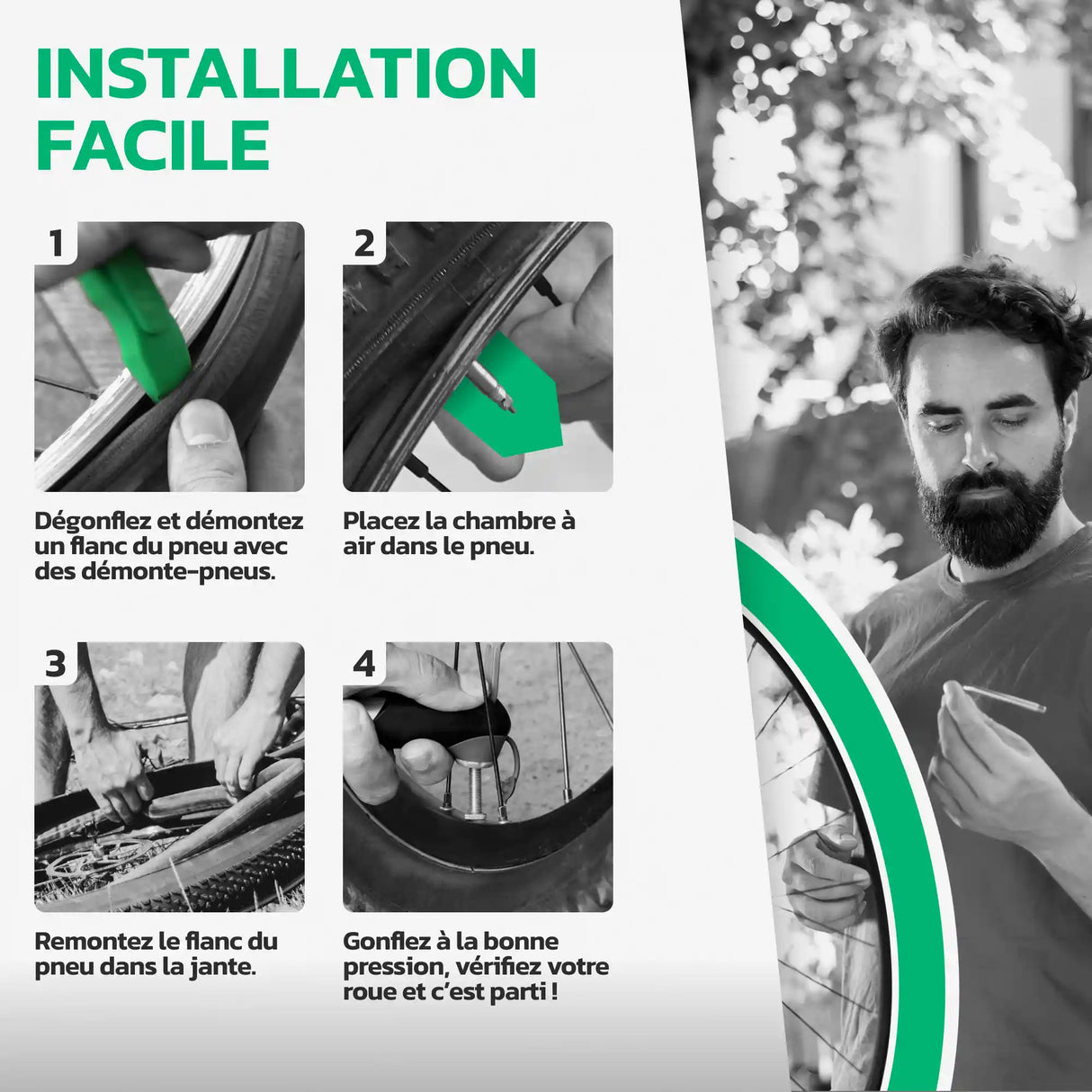 Guide d'installation de la chambre à air 29 pouces MoovMoov