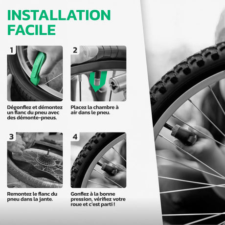 Guide d'installation de la chambre à air 24 pouces MoovMoov