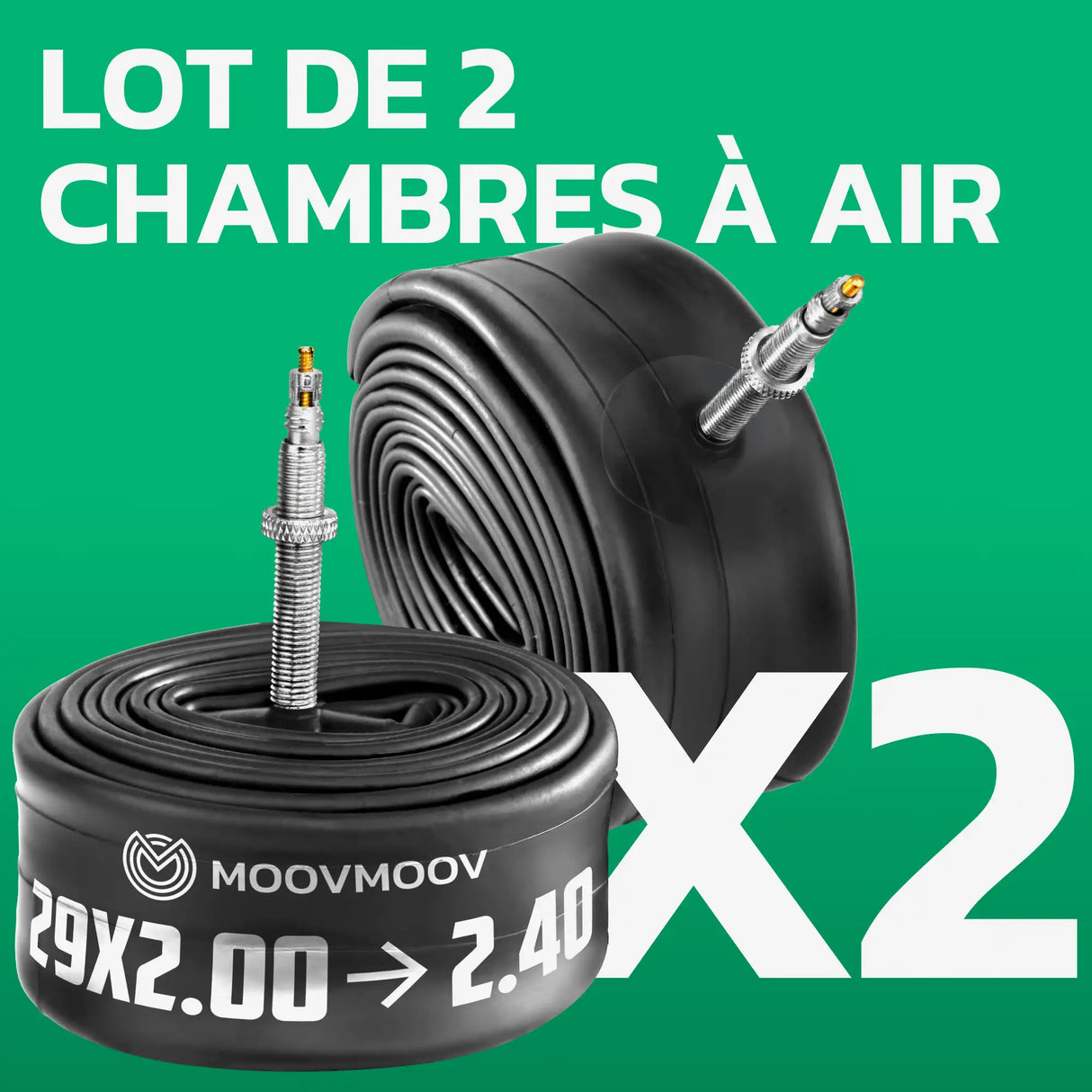 Lot de 2 chambres à air 29 pouces MoovMoov