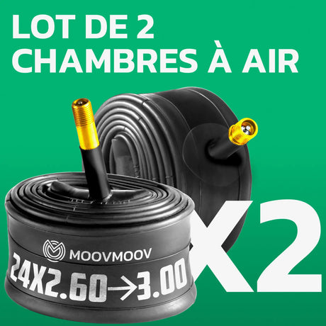 Lot de 2 chambres à air 24 pouces MoovMoov