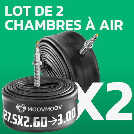 Lot de 2 chambres à air 27,5 pouces MoovMoov