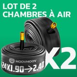 Lot de 2 chambres à air 24 pouces MoovMoov