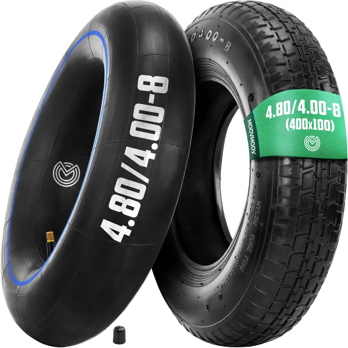 Camera D'Aria 4.80/4.00-8 Per Carriola Con Valvola Dritta TR13 – Gomma Resistente E Antiurto
