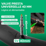 Valve Presta 40 mm de la chambre à air 29 pouces MoovMoov